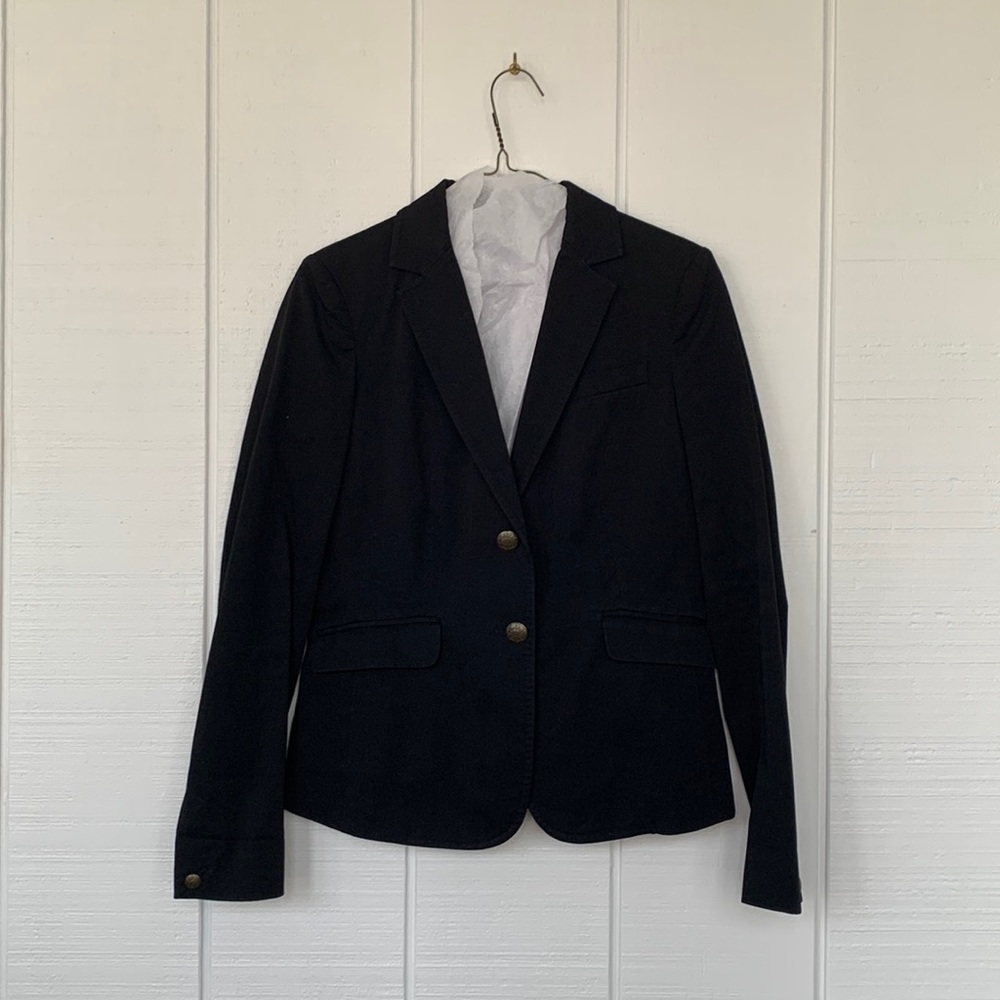 NY&C Black Blazer with Gold buttons and Striped Lining
